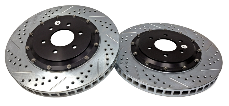 Dodge Viper Brake Rotor (2) - Rear - Baer Brakes - Eradispeed+ 2-Piece Slot & Drilled - `03-`10